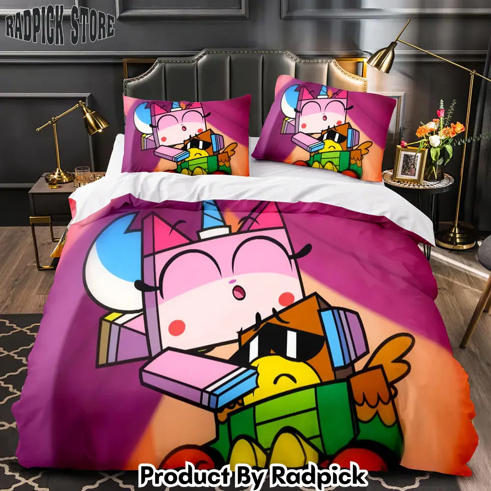 Unikitty bedding set quilt duvet cover bedding sets for kids gift  rp0429861